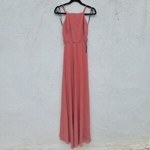 NWT Lulu's criss cross back thin straps maxi dress size M